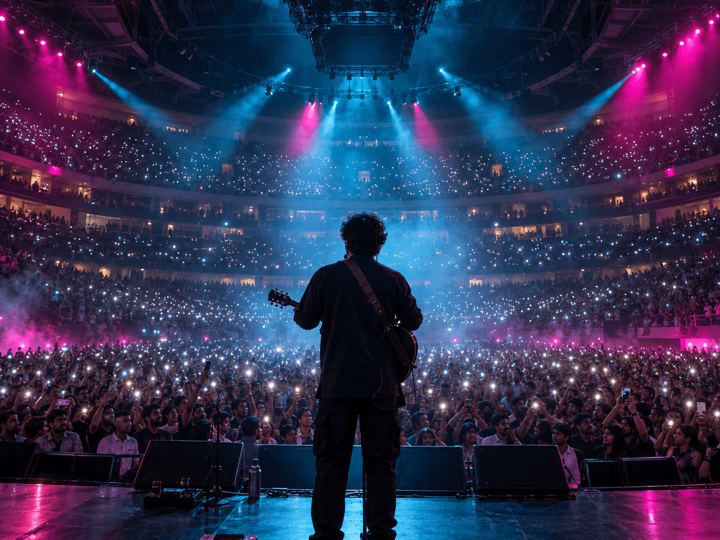 Arena crowd from the stage
